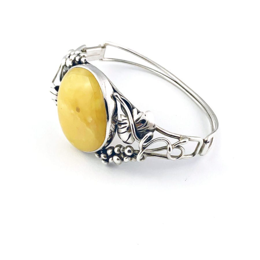 Butterscotch Amber Bangle Bracelet - Image 2
