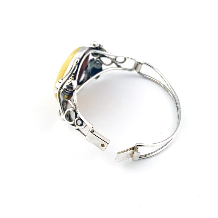 Butterscotch Amber Bangle Bracelet - Image 5