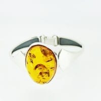 Cognac Amber Bangle Bracelet
