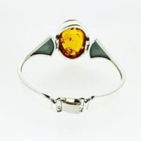 Cognac Amber Bangle Bracelet