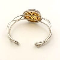 Light Cognac Amber Bangle Bracelet