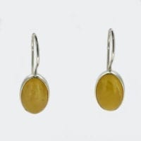 French Hook Dangling Butterscotch Amber Earrings