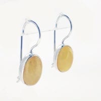 French Hook Dangling Butterscotch Amber Earrings