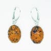 Cognac Amber French Hook Dangling Earrings