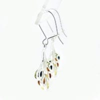 Multi-color Amber French Hook Dangling Earrings