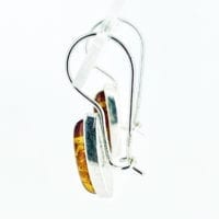 Cognac Amber French Hook Dangling Earrings