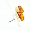 9 x 5 mm Marquise Shape Cognac Amber Stud Earrings - Image 3