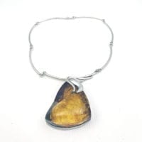 One Of A Kind Large Yellow-Greenish Amber Necklace