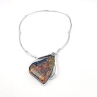 One Of A Kind Large Cognac Amber Necklace