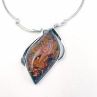 One Of A Kind Large Cognac Amber Necklace