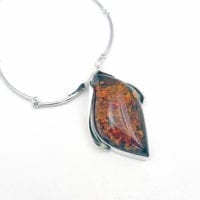 One Of A Kind Large Cognac Amber Necklace