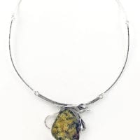 One-Of-A-Kind Natural Green Amber Necklace