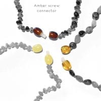 Baby Teething Necklace – Cognac Amber Beads