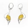 Marquise Shape Butterscotch amber Dangling Earrings - Image 2