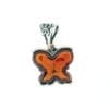 Cognac Amber Set In Sterling Silver Butterfly Pendant