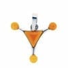 4-Stone Antique Butterscotch Amber Set In Sterling Silver Pendant