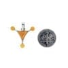 4-Stone Antique Butterscotch Amber Set In Sterling Silver Pendant - Image 3