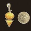 2-Stone Butterscotch Amber Set In Sterling Silver Pendant - Image 5