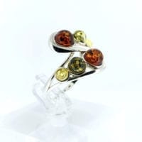 6-Stone Multi-Color Sterling Silver Ring