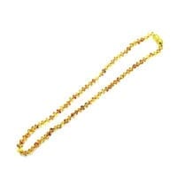 Citrine Amber Beads Necklace