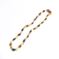 Baby Teething Necklace – Multi-color Amber Beads