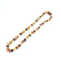 Baby Teething Necklace – Multi-color Amber Beads