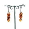 22-piece Cognac Amber Dangling Earrings