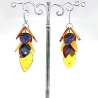 18-piece Multi-color Amber Dangling Earrings