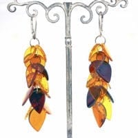 30-piece Multi-color Amber Dangling Earrings