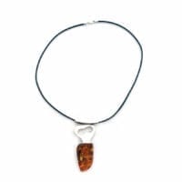 One Of A Kind Cognac Amber Necklace