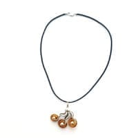 One Of A Kind Cognac Amber Necklace
