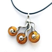 One Of A Kind Cognac Amber Necklace
