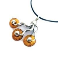 One Of A Kind Cognac Amber Necklace