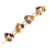 Hand-crafted Natural Cognac Amber Handmade Sterling Silver Large Link Bracelet - Image 2