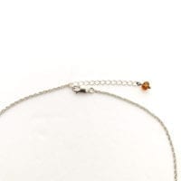 Cognac Amber Set In Sterling Silver Necklace