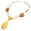 Baltic amber designer necklace