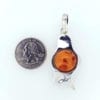Hand-Crafted Cognac Amber Set In Sterling Silver Pendant - Image 3