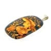 Large Hand-Crafted Natural Amber Cameo Set In Sterling Silver Pendant - Image 2