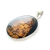 Hand-Crafted Natural Amber Maitreya Cameo Set In Sterling Silver Pendant - Image 2