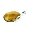 Hand-Crafted Butterscotch Amber Set In Sterling Silver Pendant - Image 2