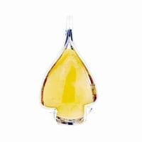 Hand-Crafted Butterscotch Amber Set In Sterling Silver Pendant