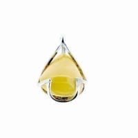 Hand-Crafted Butterscotch Amber Set In Sterling Silver Pendant