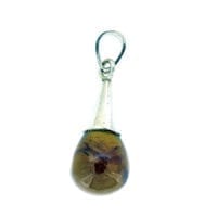 Hand-Crafted Cherry Amber Set In Sterling Silver Pendant