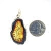 Hand-Crafted Flat-Cut Cognac Amber Set In Sterling Silver Pendant (Copy) - Image 4