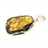 Hand-Crafted Flat-Cut Cognac Amber Set In Sterling Silver Pendant - Image 2