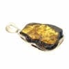 Hand-Crafted Flat-Cut Cognac Amber Set In Sterling Silver Pendant - Image 3