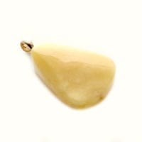 Hand-Crafted Butterscotch Amber Set In Sterling Silver Pendant