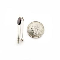 Hand-Crafted Round Shape Natural Cherry Amber Set In Sterling Silver Brooch