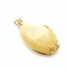 Hand-crafted Natural Butterscotch Amber Set In Vermeil Pendant - Image 3