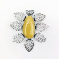 Hand-Crafted Butterscotch Amber Set In Sterling Silver Pendant